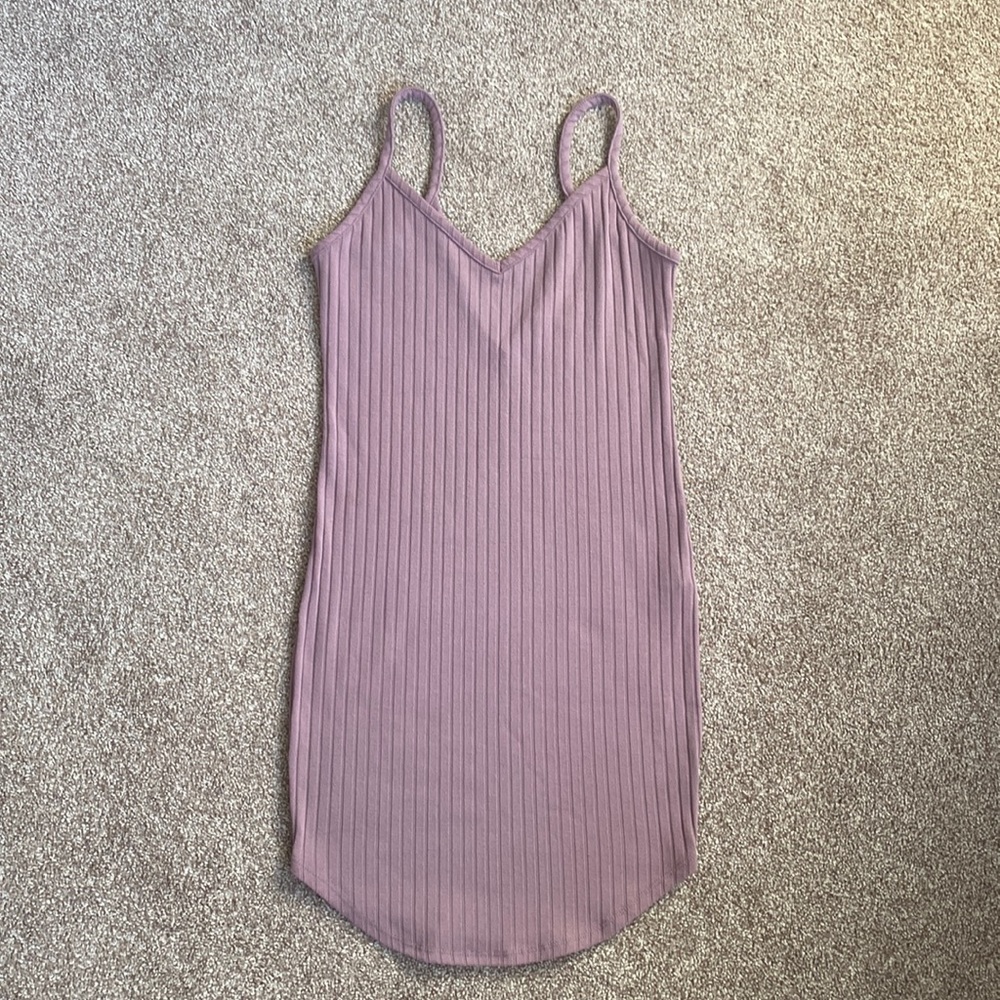 Forever21 Ribbed V Neck Mini Dress